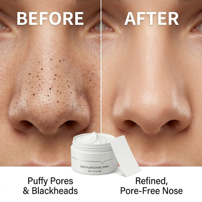 Buvyra Botanica Pore Purifier: Gentle Plant-Based Blackhead Removal Cream with 60 Professional Strips