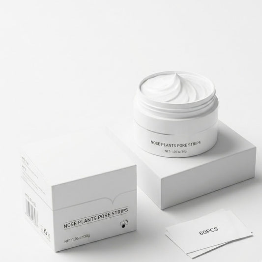 Buvyra Botanica Pore Purifier: Gentle Plant-Based Blackhead Removal Cream with 60 Professional Strips